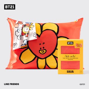 Kitsch x BT21 Satin Pillowcase in TATA